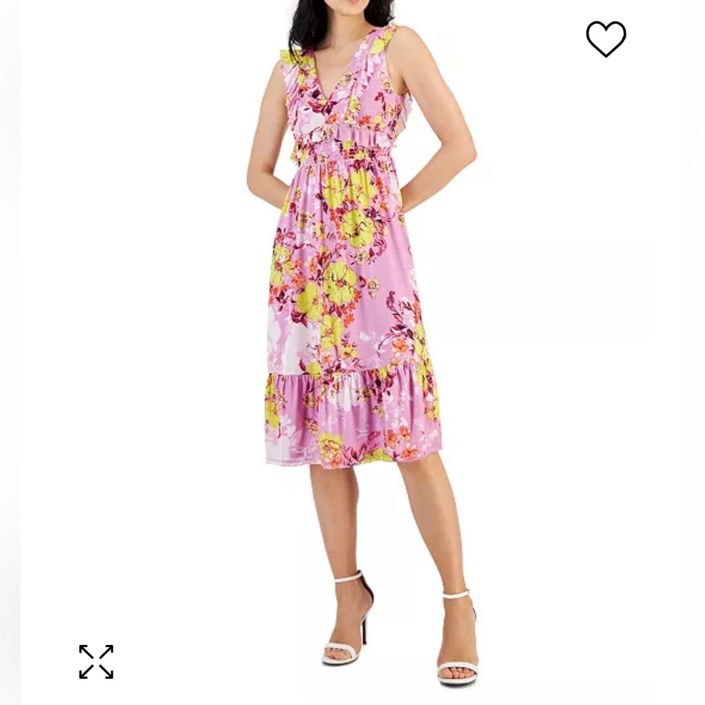 TINSEL Petite Floral Print Ruffle Trim
Maxi/midi  Dress Size PL